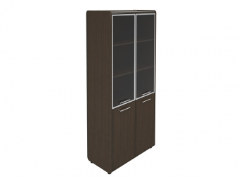 Шкаф комбинированный со стеклянными дверями  V-71/V-01.2 ст