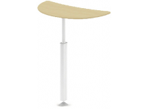 Приставка для одного стола, сбоку на опоре "Лира"; к ширине стола 60 см ПК-СП-ПР60Х34Б/Л