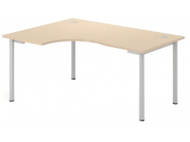 Угловой стол (левый/правый, с метал. рамой) DBL141