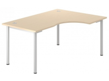 Угловой стол (левый/правый, с метал. рамой) DBL161