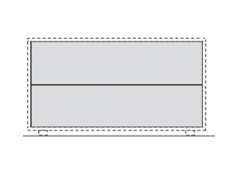 Задняя панель для монолитного шкафа  90х180см 158651