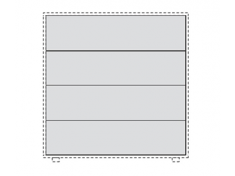 Задняя панель для монолитного шкафа  180х135см 158654
