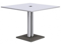 Стол для заседаниий регул. (4 сид./8 ст.) провод, основа-бетон, с розеткой и крышкой CGM121