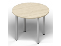 Стол для совещаний Ø100х72 см (опоры круглого сечения) URO100BLAL