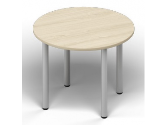 Стол для совещаний Ø120х72 см (опоры круглого сечения) URO120BLAL