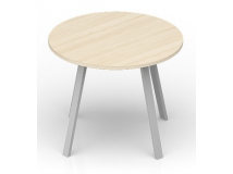 Стол для совещаний Ø100х72 см (опоры прямоугольного сечения) UAR100BLBL