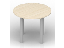 Стол для совещаний Ø100х72 см (опоры квадратного сечения) UPEO100BLBL