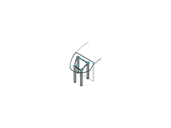Приставка с торца стола столешница из стекла; левая ПК-ПРК-ПР116Х92ЛС/МК-В1-60