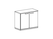 Шкаф Глубокий шкаф низкий с книжной секцией ПК-СЕ-Ш79Х92/Г-В1-299