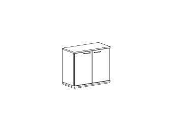 Шкаф Глубокий шкаф низкий с книжной секцией ПК-СЕ-Ш79Х92/Г-В1-299