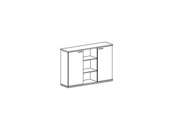 Шкаф 3-хсекционный глубокий шкаф средний с тремя секциями ПК-СЕ-Ш3С123Х177Д/Г-В1-299