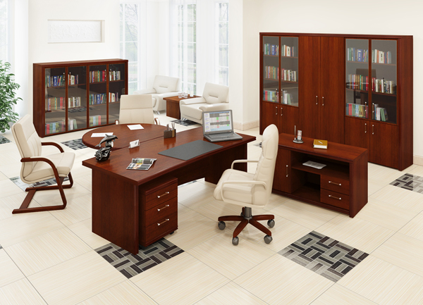 Стандартный набор мебели для рабочей зоны кабинета