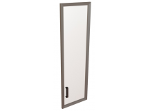 Дверь прав/лев средняя(матовое стекло в аллюминевой рамке) К-979