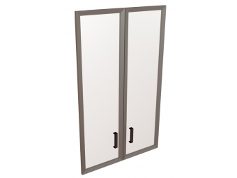 Комплект дверей средних(стекло в аллюминевой рамке) К-981