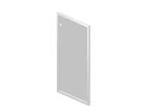 Дверь стеклянная низкая в алюминиевой раме R-03.1