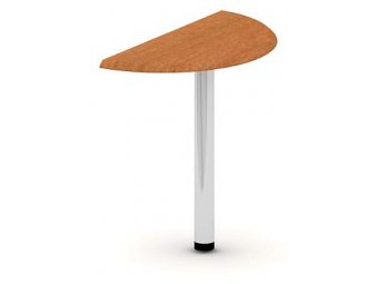Приставка для стола 60 см на метал. цилиндр. ноге-опоре ПК-ТФ-ПР60Х30Б/Т