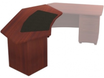 Стол письменный с кожаным бюваром BJB212
