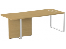 Стол для руководителя с модести-панелью левый/правый (с крышкой и коробка для штекерного гнезда) BPA223