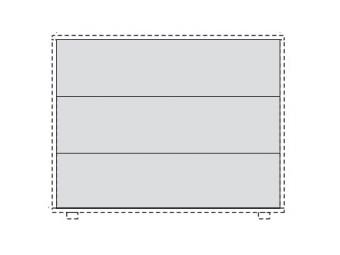 Задняя панель для монолитного шкафа  135х135см 158652