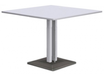 Стол для заседаниий регул. (4 сид./8 ст.) провод, основа-бетон, с крышкой CGM120