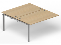 Стол приставной «Bench» "П" с заглушками 120см LVRU12.1216-1