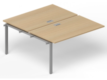 Стол приставной «Bench» "П" с врезным блоком 120см LVRU12.1216-2