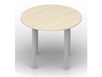 Стол для совещаний Ø100х72 см (опоры квадратного сечения) UPEO100BLBL
