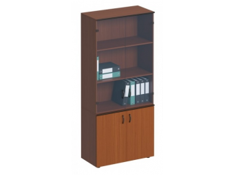 Шкаф для документов со стеклянными дверями высокий ДР 983 ОФ