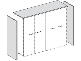 Топ + боковые панели для средних шкафов ш.270 см 155489