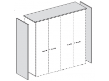 Топ + боковые панели для высоких шкафов ш. 90 см 155490