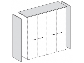 Топ + боковые панели для высоких шкафов ш.180 см 155492