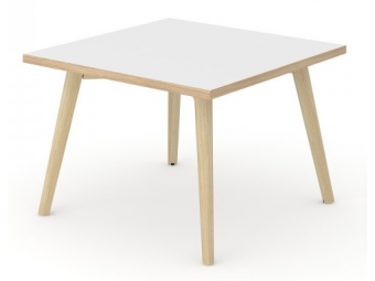Столик для кофе 70х70см с деревянными ногами CNN071