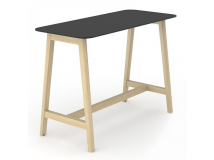 Высокий стол с деревянными ногами CNM167