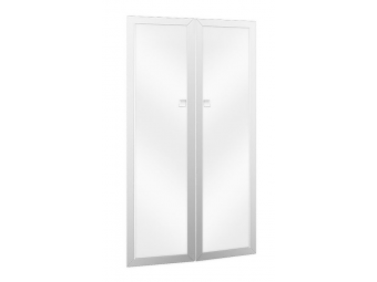 Комплект стеклянных дверей в алюм. рамке/на заказ 21 день TES28457180