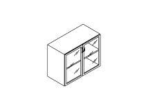Шкаф Широкий, низкий; дверцы - стекло в рамке МДФ ПК-ДР-Ш70Х90С/М-В5-3