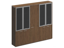Шкаф комбинированный (со стеклом + для одежды узкий + со стеклом) 361