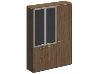 Шкаф комбинированный (со стеклом + для одежды узкий) ВЛ 358