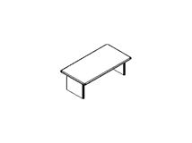 Стол кофейный на опорах из ДСП; прямоугольный; столешница из МДФ без покрытия снизу ПК-ПР-СТФ80Х63/Д-В1-179