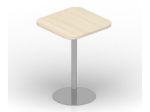 Стол средний квадрат 60х60х75.5см опора белая MLST6060