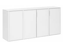 GALA Шкаф низкий 4 двери цвет белый 132H052