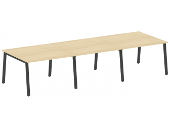 Переговорный стол (3 столешницы) А-опоры 360х123.5 см БА.ПРГ-3.2