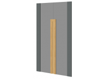 Комплект стеклянных средних дверей Rem-02.2