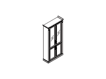 Шкаф книжный Широкий (отдельно стоящий) ПК-МР-ШКЖ220Х111С-В1-99