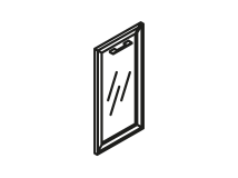 Двери стеклянные универсальные ХДС-764