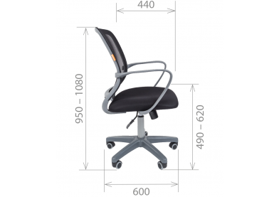 Офисное кресло Chairman 698 grey